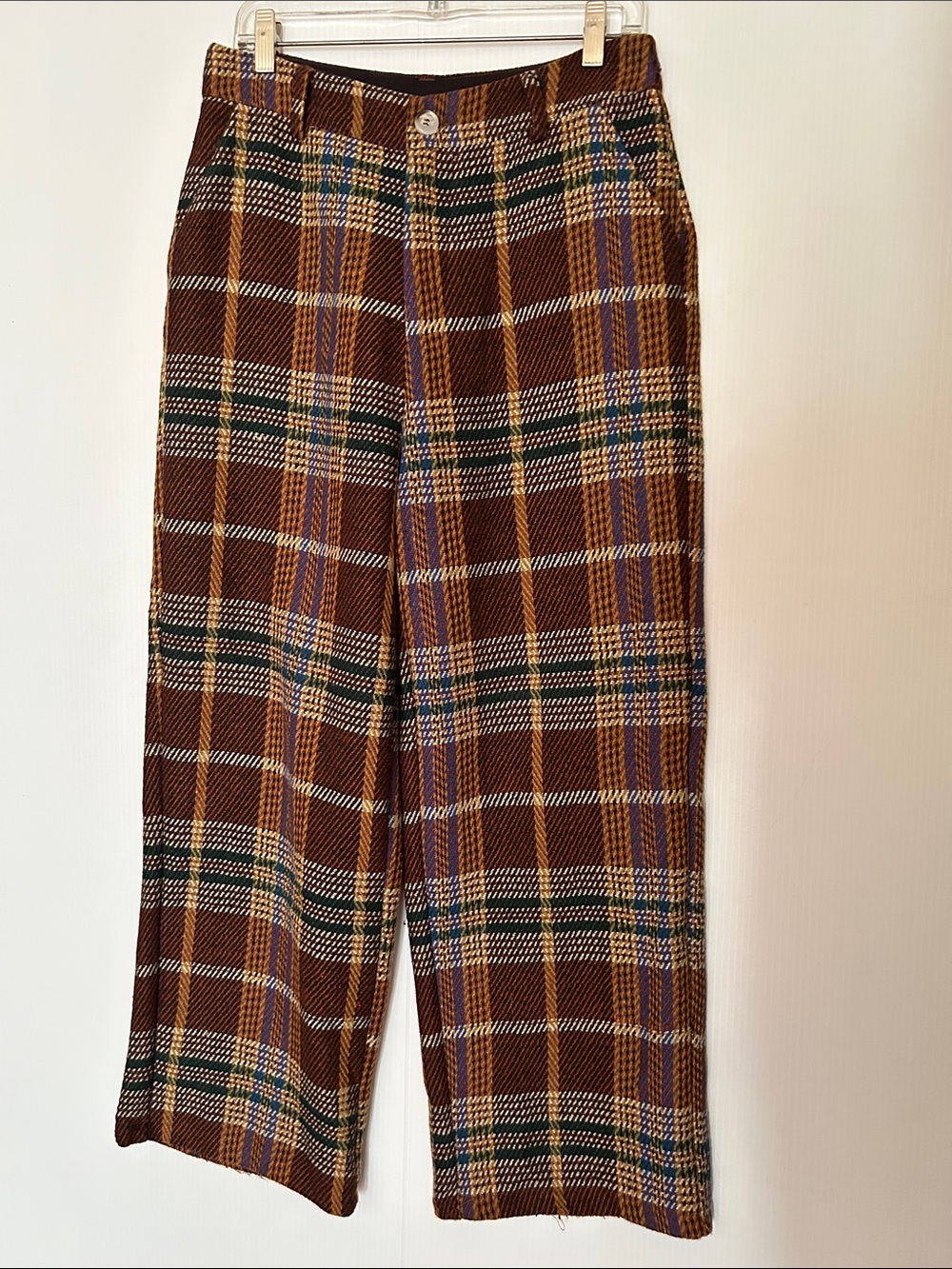 Plaid trousers pants by Cider size medium 31/28